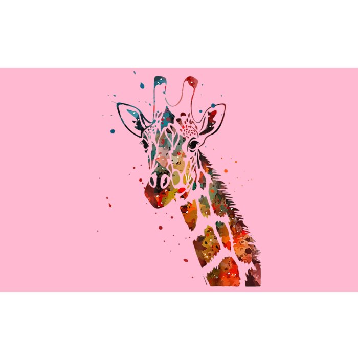 Giraffe Watercolor Design Bumper Sticker