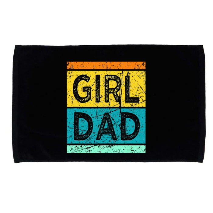 GirlDad With Daughters Hashtag Microfiber Hand Towel