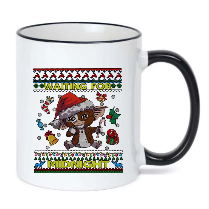 Gremlins Waiting For Midnight Christmas Black Color Changing Mug