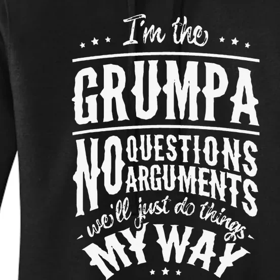 Grumpa Way Funny Grandpa Father's Day Women's Pullover Hoodie