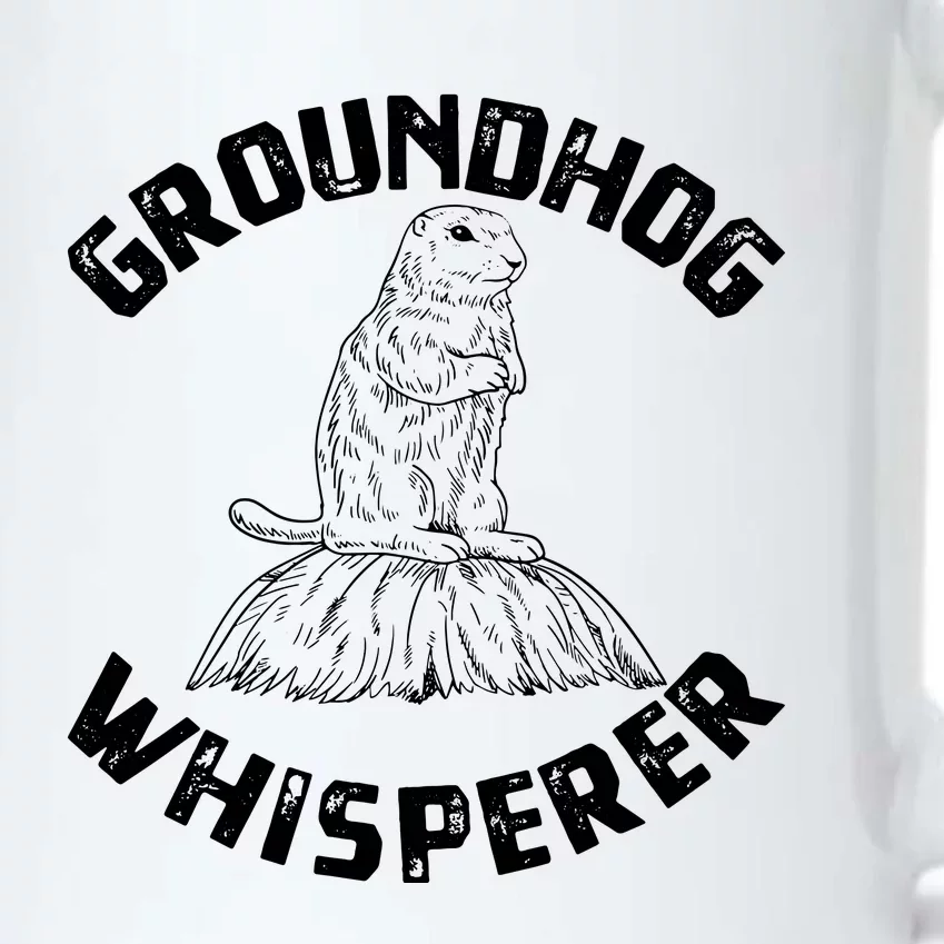 Groundhog Whisperer Funny Woodchuck Groundhog Day Black Color Changing Mug