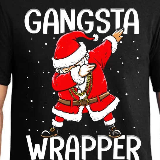 Gangsta Wrapper Funny Dabbing Santa Christmas Pajama Set