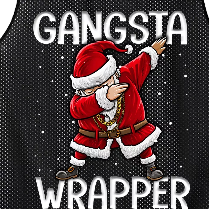 Gangsta Wrapper Funny Dabbing Santa Christmas Shirt Men Kids Sweatshirt Mesh Reversible Basketball Jersey Tank