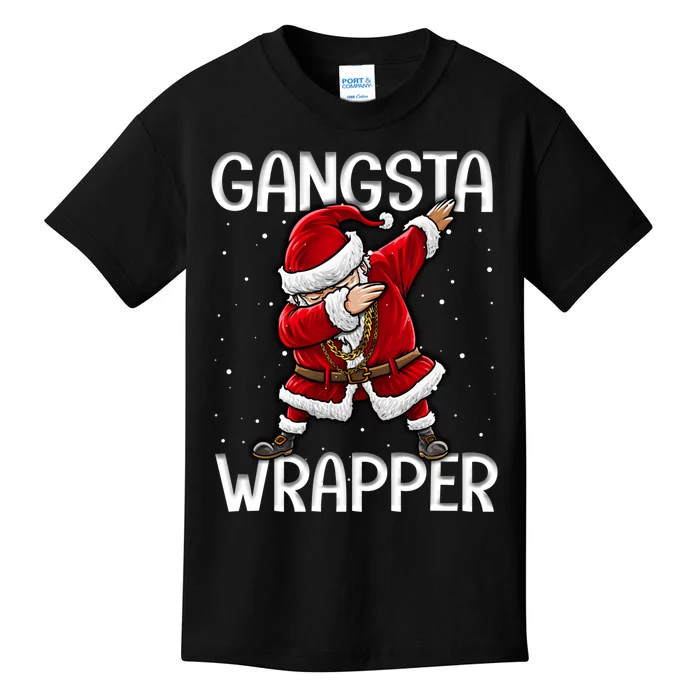 Gangsta Wrapper Funny Dabbing Santa Christmas Shirt Men Kids Sweatshirt Kids T-Shirt