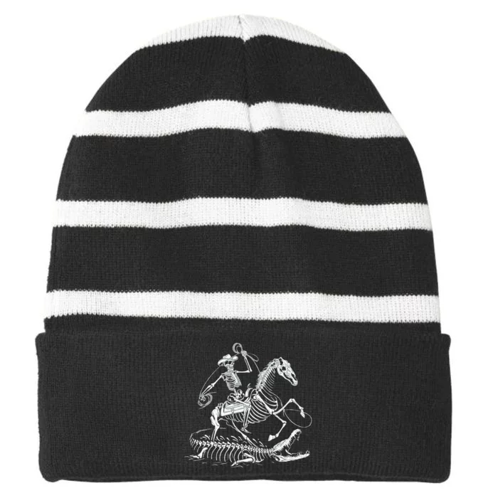 Gator Wrangler Striped Beanie with Solid Band