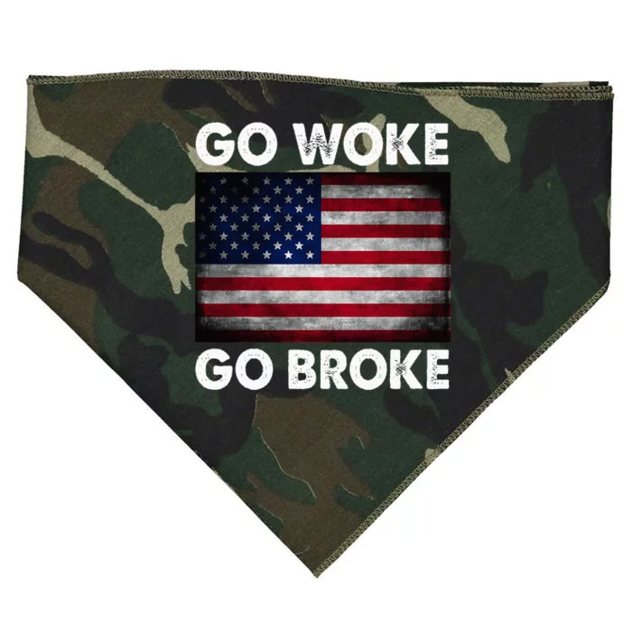 Go Woke Go Broke USA-Made Doggie Bandana