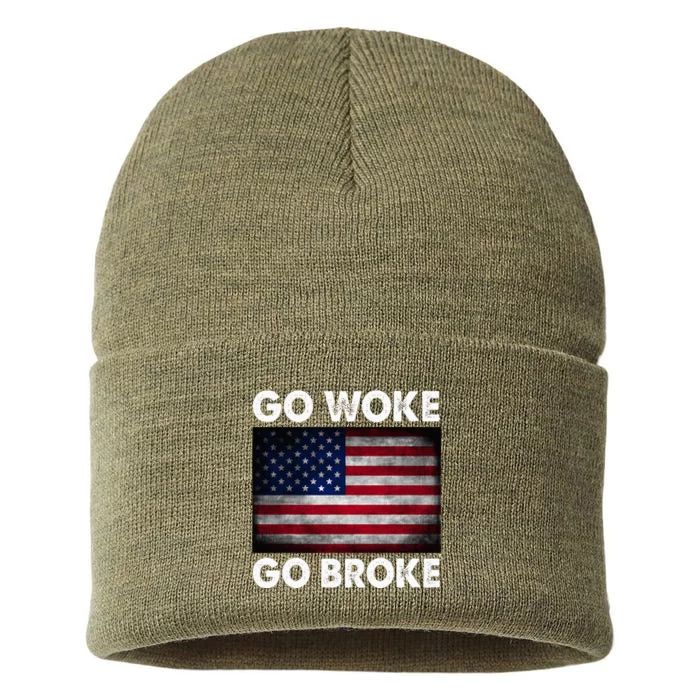 Go Woke Go Broke Sustainable Knit Beanie