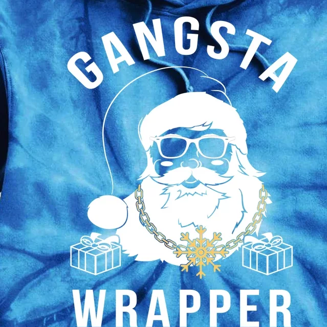 Gangsta Wrapper Gangster Santa Funny Christmas Gift Tie Dye Hoodie