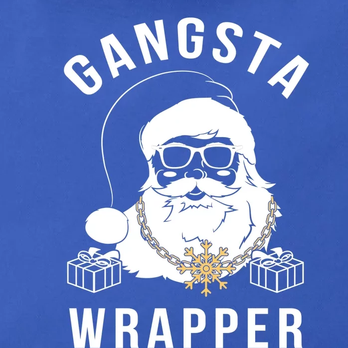 Gangsta Wrapper Gangster Santa Funny Christmas Gift Zip Tote Bag