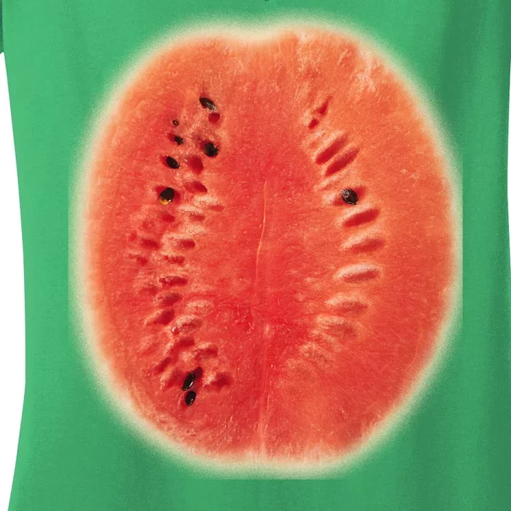 Giant Watermelon Women's V-Neck T-Shirt