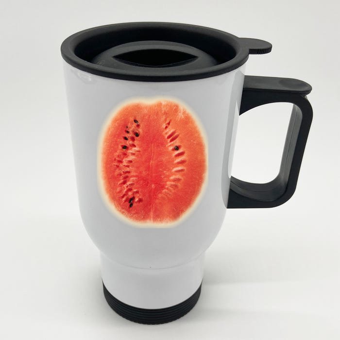 Giant Watermelon Front & Back Stainless Steel Travel Mug