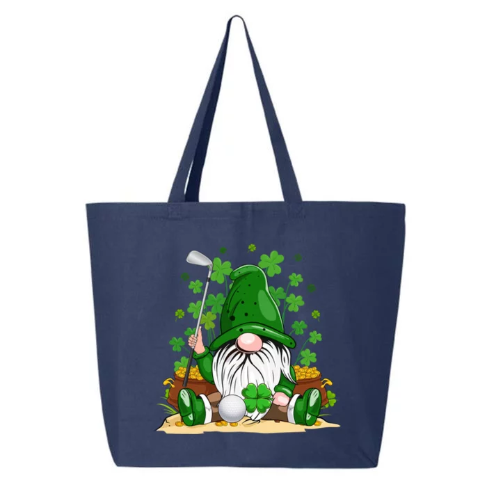 Gnome With Golf Ball Lucky Shamrock St Patrick's Day Funny Gift 25L Jumbo Tote