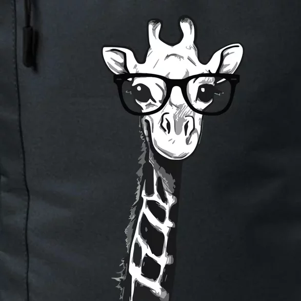 Giraffe With Glasses Gift For Zoo Animal Lovers Daily Commute Backpack