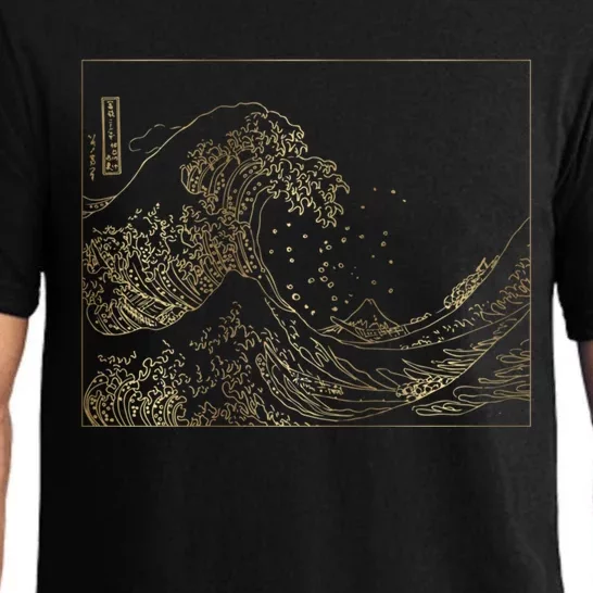 Great Wave Gold Pajama Set