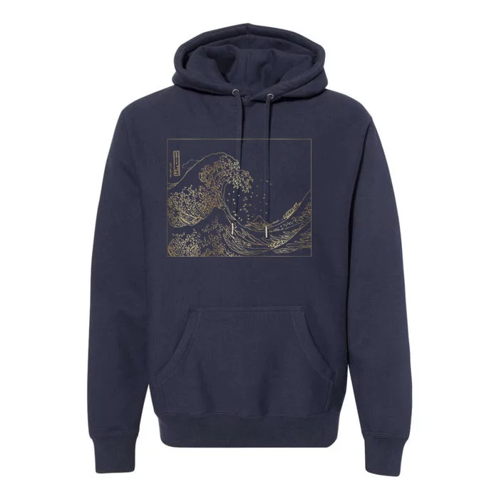 Great Wave Gold Premium Hoodie