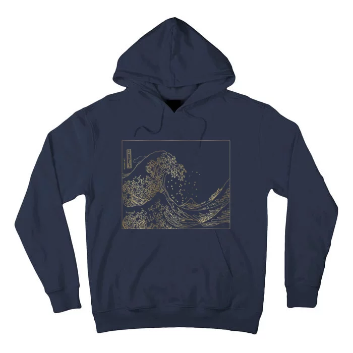 Great Wave Gold Tall Hoodie