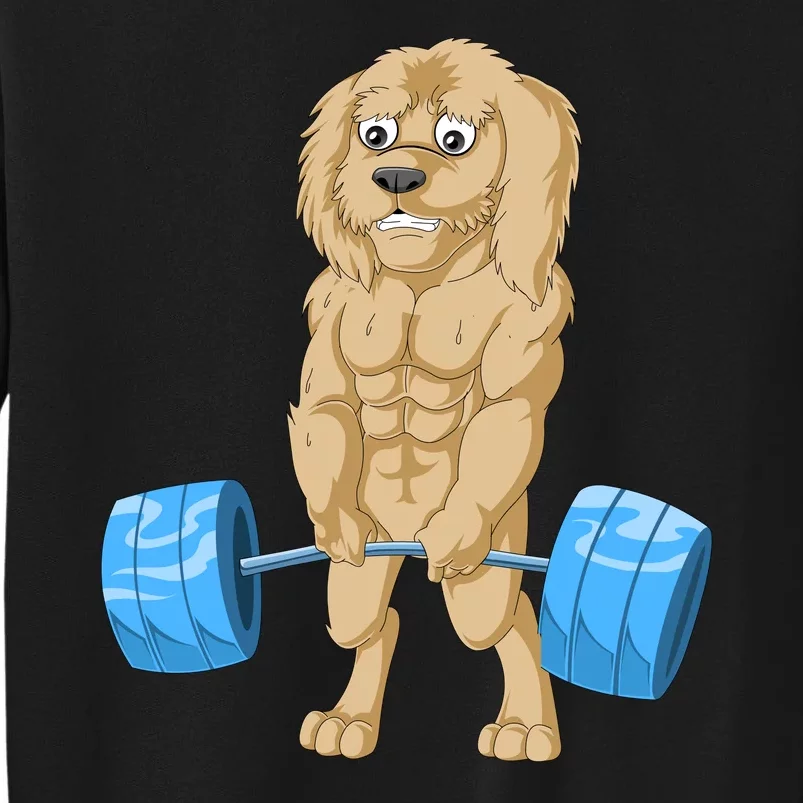 Goldendoodle Weightlifting Sweatshirt