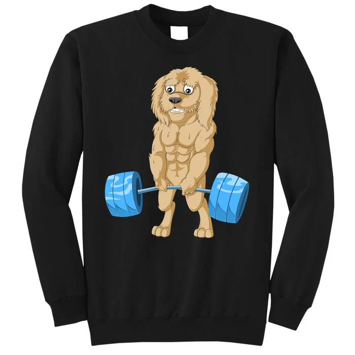 Goldendoodle Weightlifting Sweatshirt