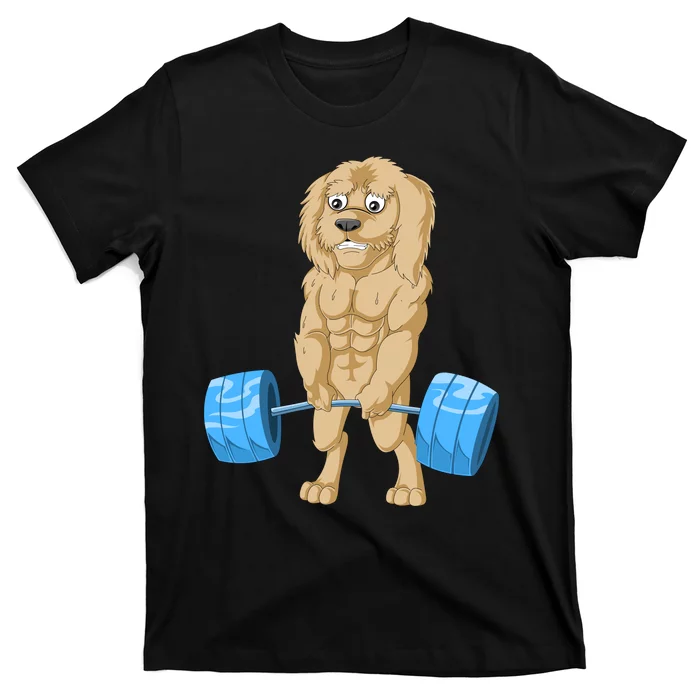 Goldendoodle Weightlifting T-Shirt