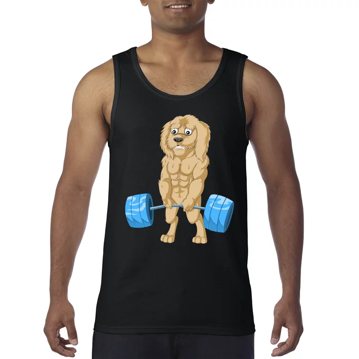 Goldendoodle Weightlifting Tank Top