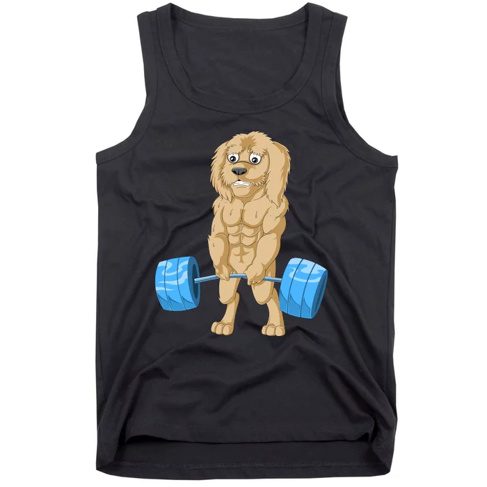 Goldendoodle Weightlifting Tank Top