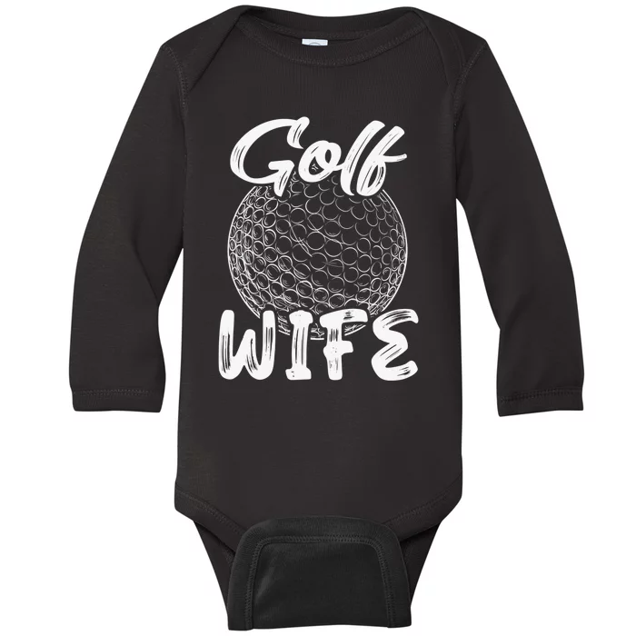 Golf Wife  Golfer Golf Ball Player Family Matching Set Baby Long Sleeve Bodysuit