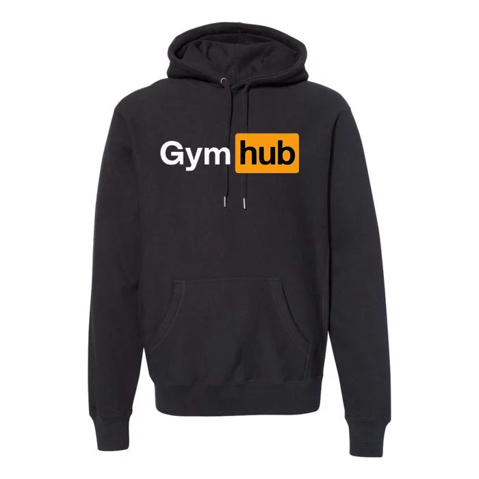 Gym Workout Gym Hub Bodybuilding Fitness Premium Hoodie