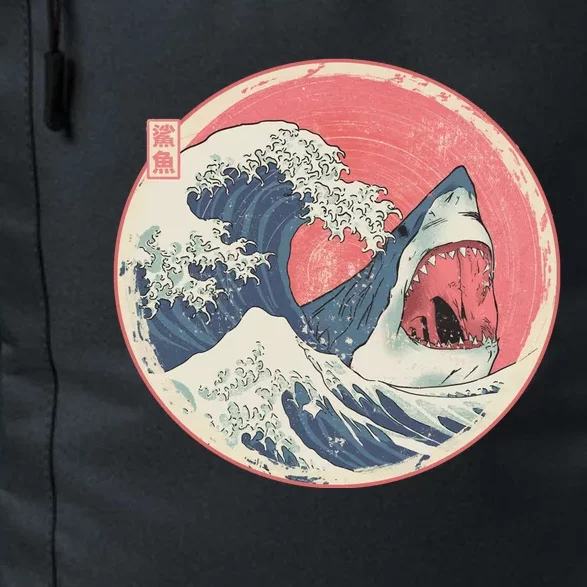 Great Wave Great White Shark Traditional Painting Daily Commute Backpack