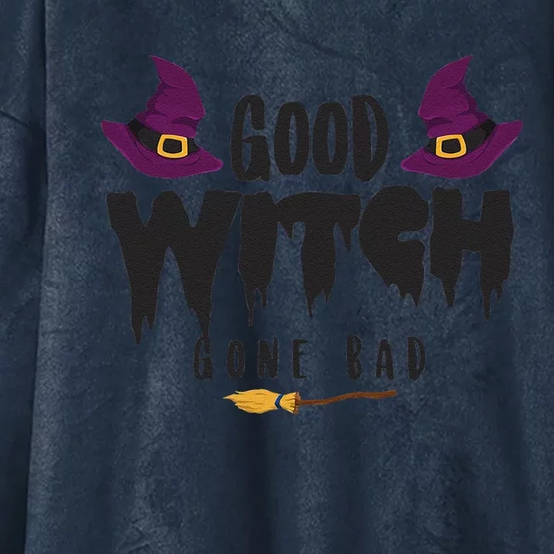 Good Witch Gone Bad Humor Hooded Wearable Blanket