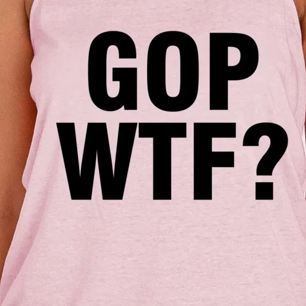 Gop Wtf? Gift Women's Knotted Racerback Tank