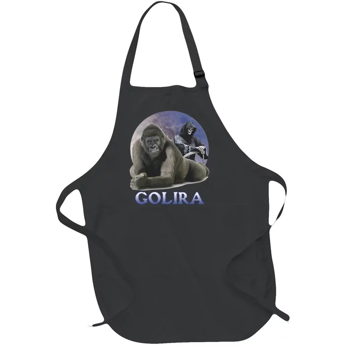 Golira Weird Gorilla Full-Length Apron With Pocket