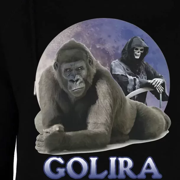 Golira Weird Gorilla Womens Funnel Neck Pullover Hood