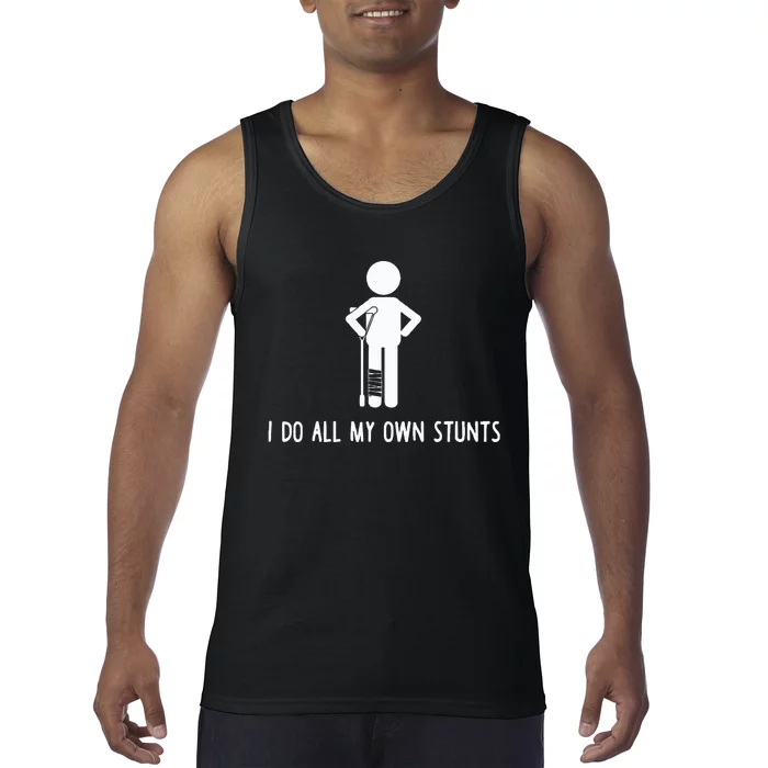 Get Well Gifts Funny Injury Leg Tank Top