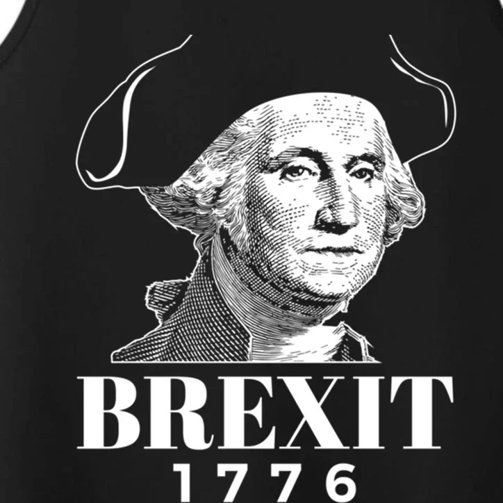 George Washington Gift Brexit 1776 Hooded Gift Performance Tank