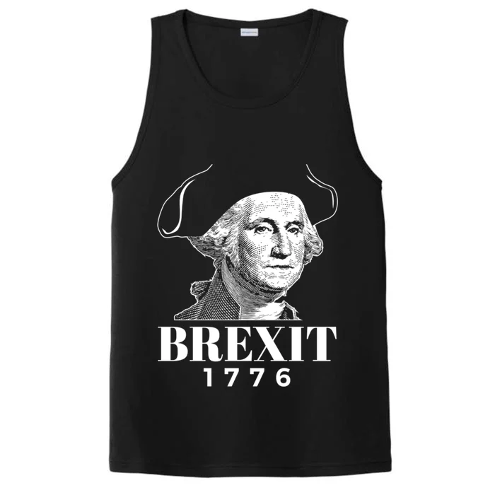 George Washington Gift Brexit 1776 Hooded Gift Performance Tank