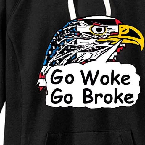 Go Woke Go Broke Women's Fleece Hoodie