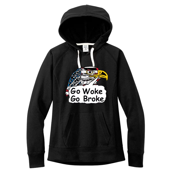 Go Woke Go Broke Women's Fleece Hoodie