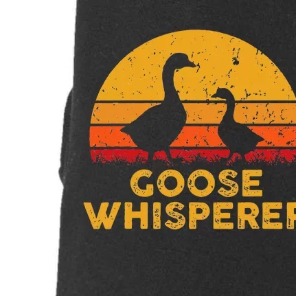 Goose Whisperer Geese Bird Hunter Breeders Poultry Farmers Doggie 3-End Fleece Hoodie