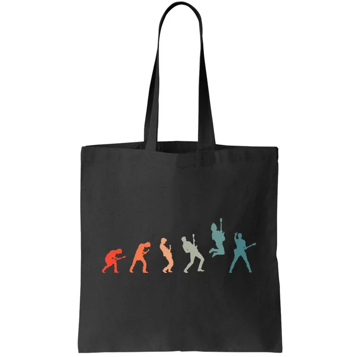 Guitarist With Guitar Evolution Tote Bag