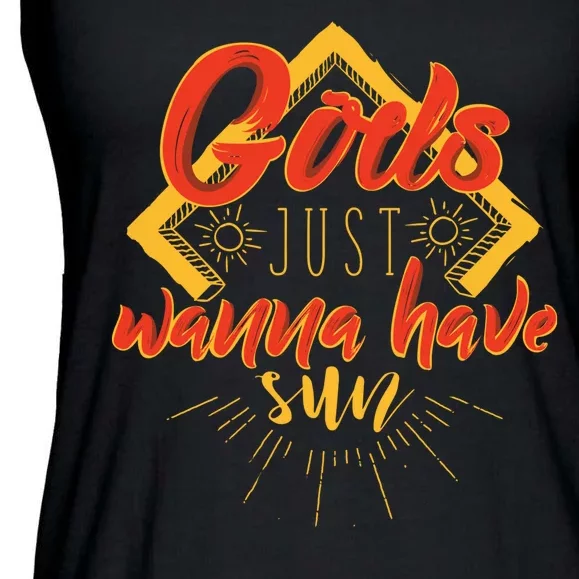 Gods Wanna Have Sun Ladies Essential Flowy Tank