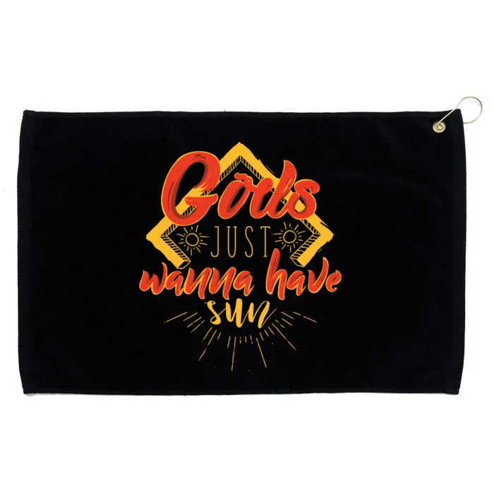 Gods Wanna Have Sun Grommeted Golf Towel