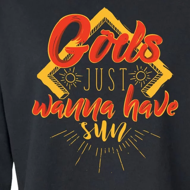 Gods Wanna Have Sun Cropped Pullover Crew