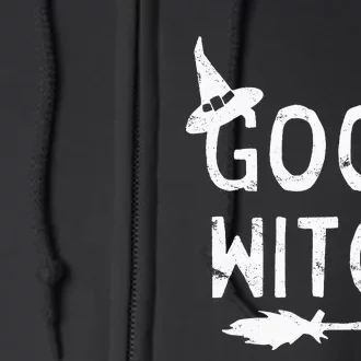 Good Witch Halloween Graphic October Full Zip Hoodie