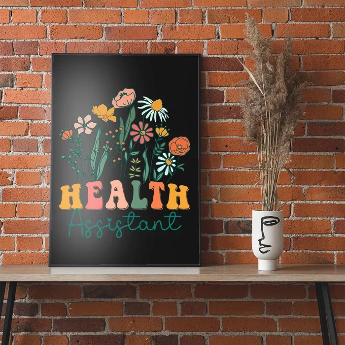 Groovy Wildflower Health Assistant Poster