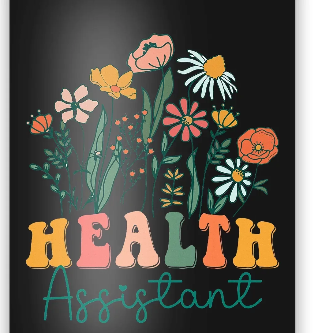 Groovy Wildflower Health Assistant Poster