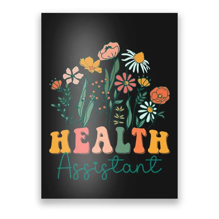 Groovy Wildflower Health Assistant Poster