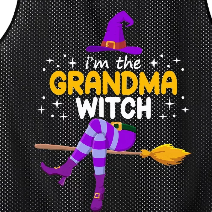 Grandma Witch Halloween Family Costume Set Mesh Reversible Basketball Jersey Tank