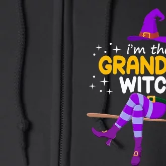 Grandma Witch Halloween Family Costume Set Full Zip Hoodie