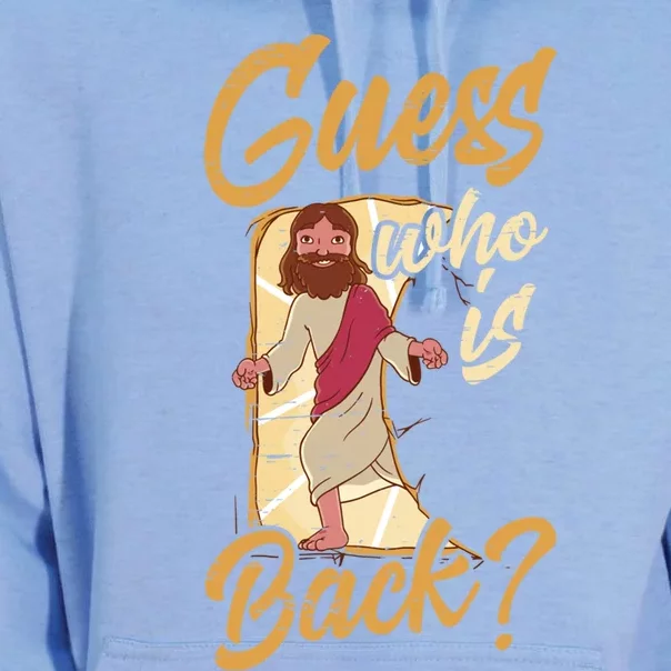 Guess Who Is Back God Palm Sunday Holy Week Religious Gift Unisex Surf Hoodie