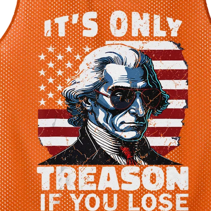 George Washington Its Only Treason If You Lose Mesh Reversible Basketball Jersey Tank